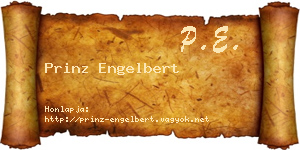Prinz Engelbert névjegykártya